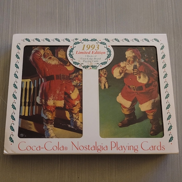 Vintage 1993 Coca-Cola Playing Cards in Collectible Tin - Picture 2 of 6
